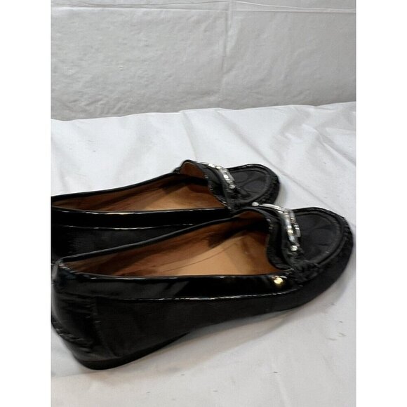 Coach Fortunata Black Driving Loafer Flats Size 7.5 B - Picture 5 of 13